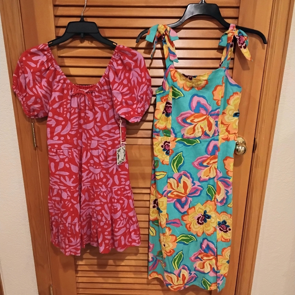 NWT 2 Girl's 14  Floral/Print Dresses